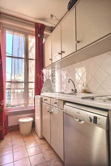 Cozinha Apartamento mobilado - 55m²  - 2 quartos - Commerce - Paris