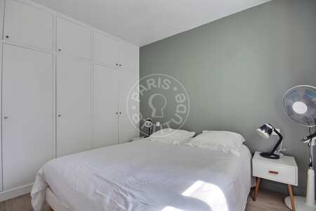 Camera da letto Appartamento arredato - 42m²  - 1 locale - Auteuil - Parigi