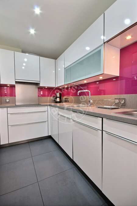 Cuisine Appartement meublé - 57m²  - 2 chambres - Arc de Triomphe - Paris