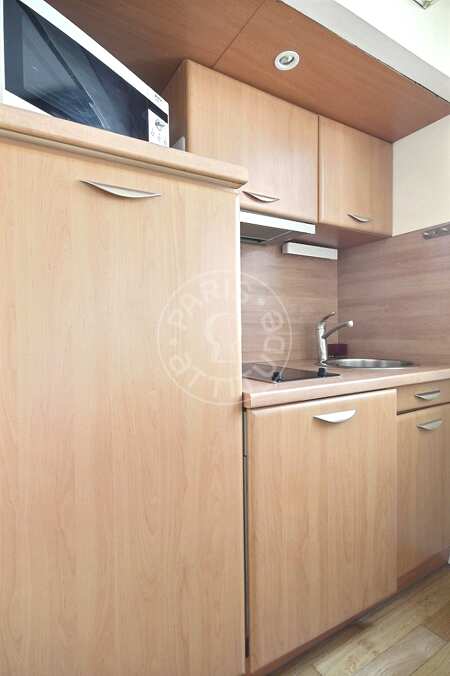 Kitchen Furnished studio - 20m²  - Montparnasse - Paris