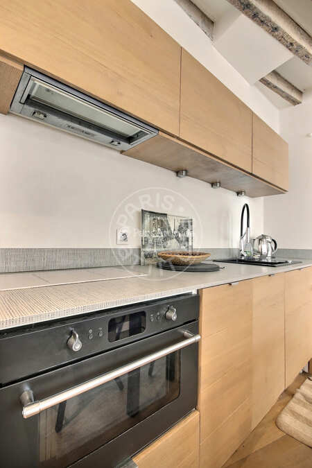 Küche Möblierte wohnung - 37m²  - 2 Zimmer - Sacré-Cœur - Paris