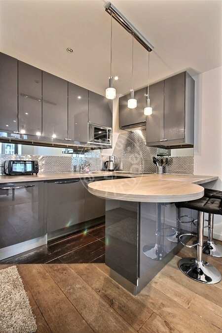 Cuisine Studio meublé - 25m²  - Montorgueil - Paris