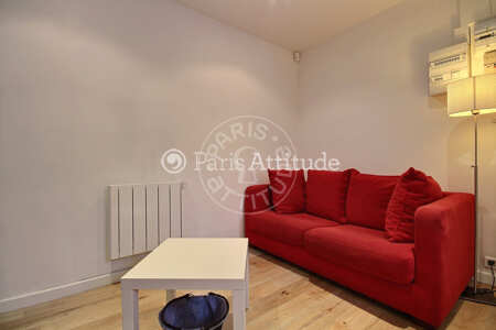 Living room Furnished apartment - 25m²  - 1 bedroom - Issy-les-Moulineaux