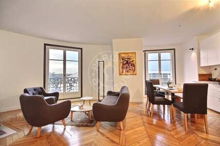 Sala Apartamento mobilado - 86m²  - 3 quartos - Porte de Versailles - Paris