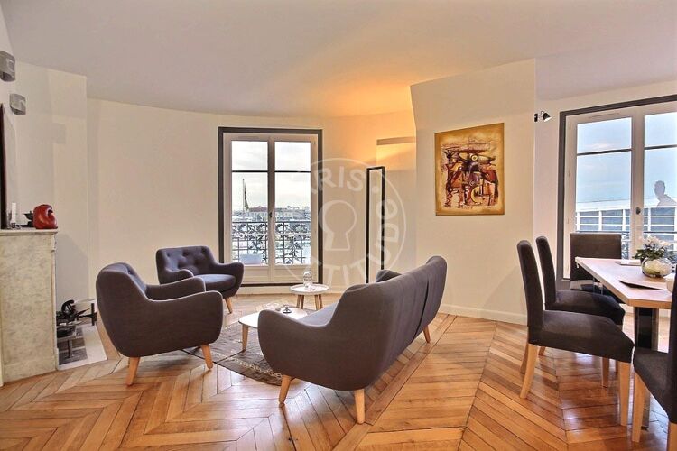 Salotto - 3 locali arredato - Parigi 75015 - 11845