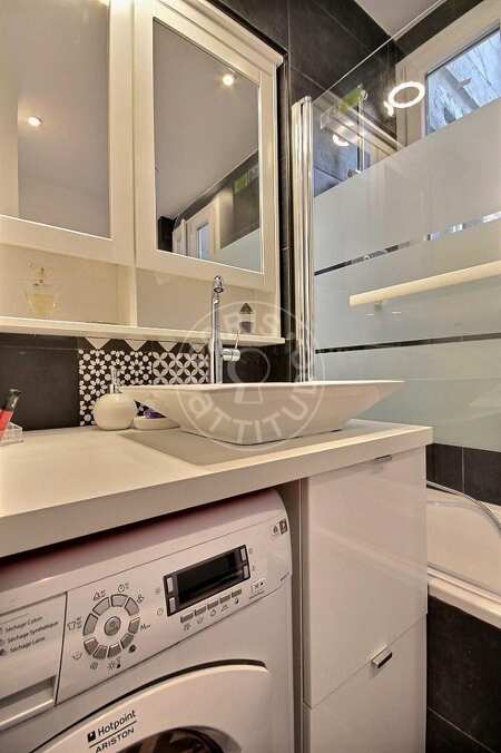 Casa de banho Apartamento mobilado - 86m²  - 3 quartos - Porte de Versailles - Paris