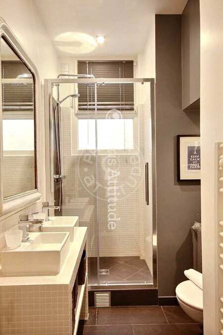 Bathroom Furnished studio - 24m²  - Maison de la Radio - Paris