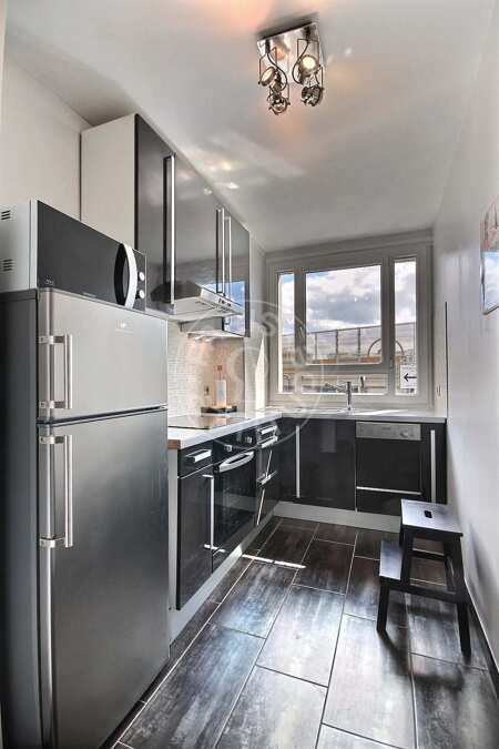 Cocina Piso amueblado - 42m²  - 1 dormitorio - Porte de Versailles - París