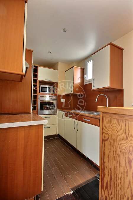 Cuisine Appartement meublé - 50m²  - 1 chambre - Boulogne-Billancourt