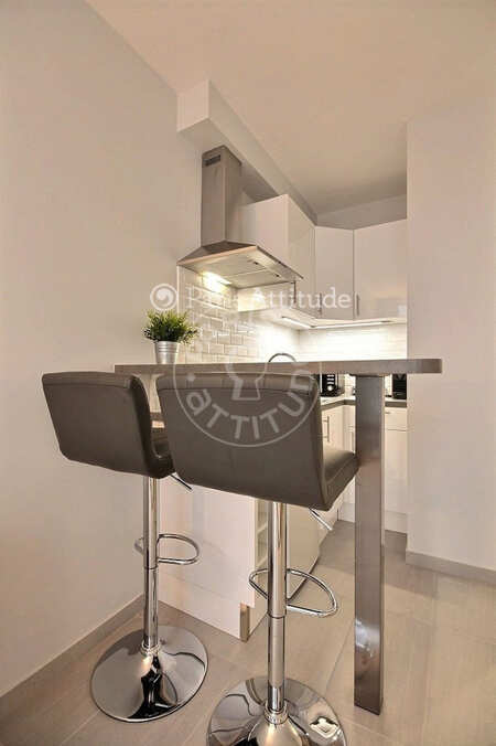 Cozinha Quitinete mobilado - 19m²  - Bir-Hakeim - Paris