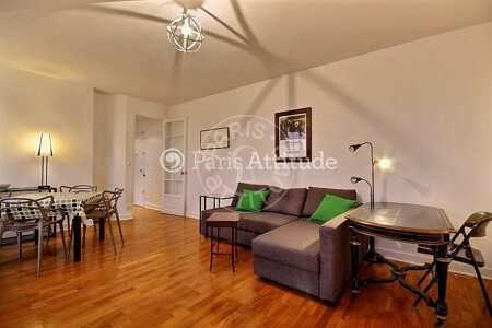 Salon Appartement meublé - 46m²  - 1 chambre - Jardin des Plantes - Paris