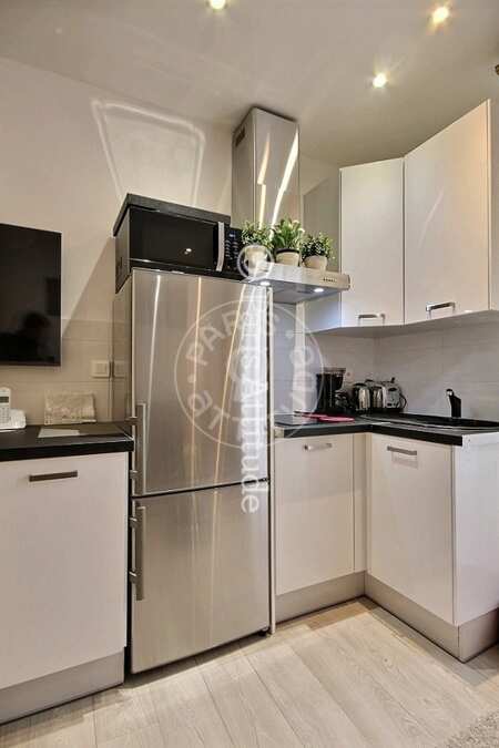 Cuisine Appartement meublé - 35m²  - 1 chambre - Montmartre / Place des Abbesses - Paris