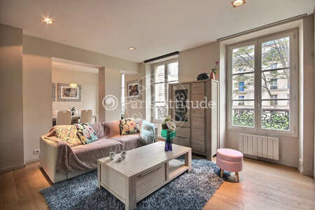 Sala Apartamento mobilado - 49m²  - 1 quarto - Poissonnière - Paris