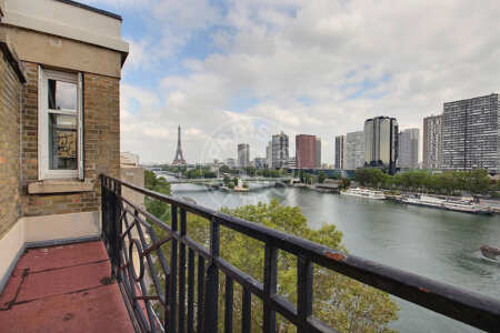 Balkon Möblierte wohnung - 81m²  - 2 Zimmer - Maison de la Radio - Paris