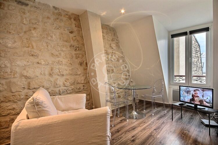 Living room - Furnished 1 bedroom - Paris 75016 - 11932