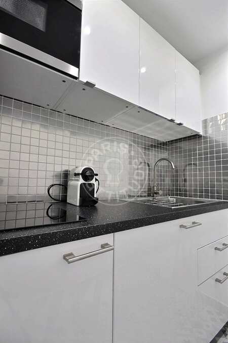 Cozinha Quitinete mobilado - 35m²  - Alma-Marceau - Paris