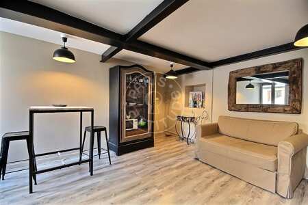 Living room Furnished apartment - 37m²  - 1 bedroom - Montorgueil - Paris