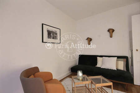 Sala Apartamento mobilado - 30m²  - 1 quarto - Alésia - Paris