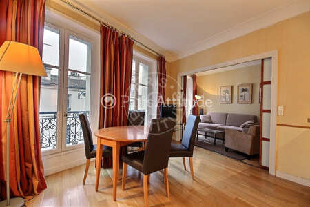 Living room Furnished apartment - 46m²  - 1 bedroom - Montparnasse - Paris