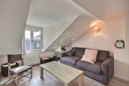 Living room Furnished apartment - 22m²  - 1 bedroom - Musée Picasso - Paris