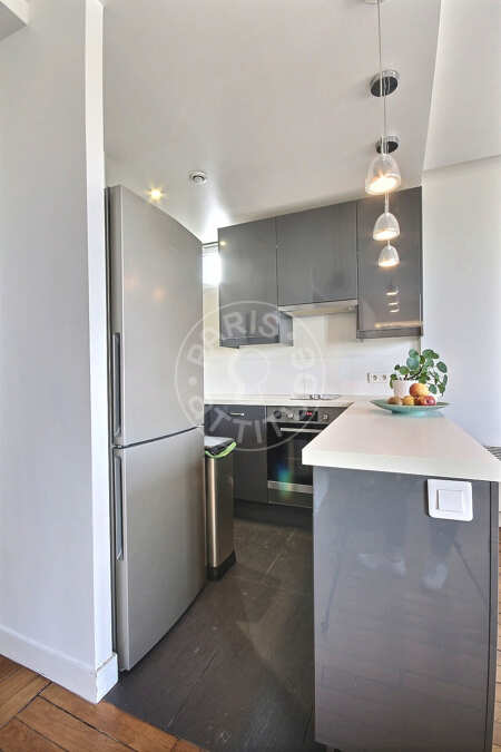 Cozinha Apartamento mobilado - 48m²  - 1 quarto - Montrouge