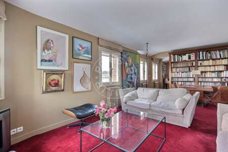 Salon Appartement meublé - 62m²  - 2 chambres - Notre-Dame de Lorette - Paris