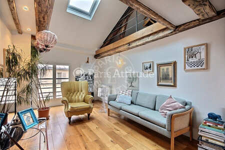 Living room Furnished duplex - 70m² - 2 bedrooms - Place Vendôme - Paris