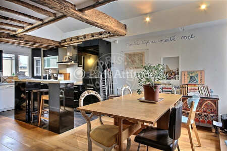 Dining room Furnished duplex - 70m² - 2 bedrooms - Place Vendôme - Paris