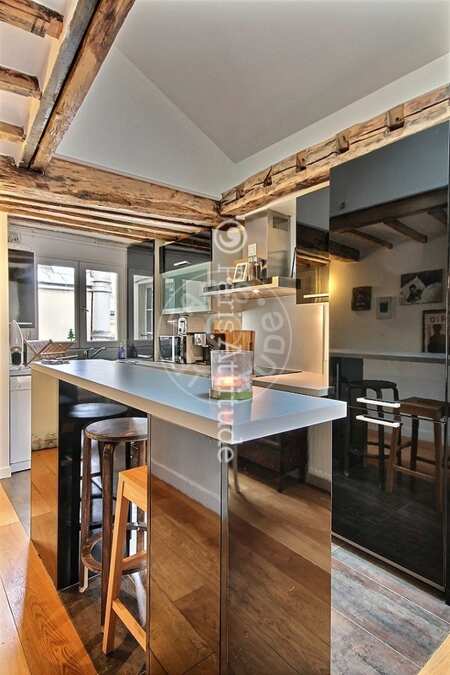 Kitchen Furnished duplex - 70m² - 2 bedrooms - Place Vendôme - Paris