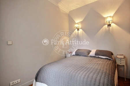 Bedroom Furnished apartment - 75m²  - 2 bedrooms - Tour Eiffel - Paris
