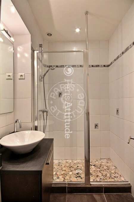 Bathroom Furnished apartment - 75m²  - 2 bedrooms - Tour Eiffel - Paris