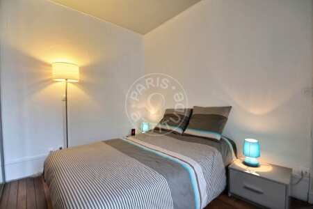 Camera da letto Appartamento arredato - 36m²  - 1 locale - Buttes-Chaumont - Parigi