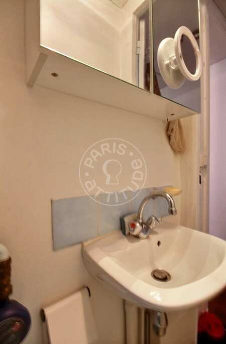 Bagno Appartamento arredato - 36m²  - 1 locale - Buttes-Chaumont - Parigi