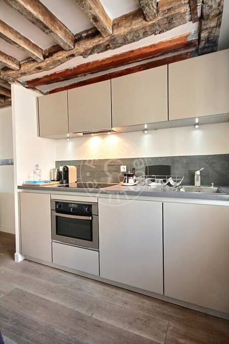 Cozinha Apartamento mobilado - 47m²  - 1 quarto - Bastille - Paris