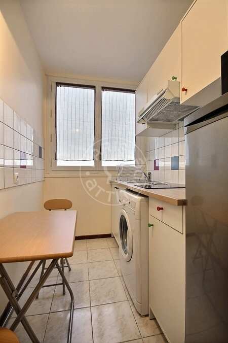 Cocina Estudio amueblado - 28m²  - Place d'Italie - París