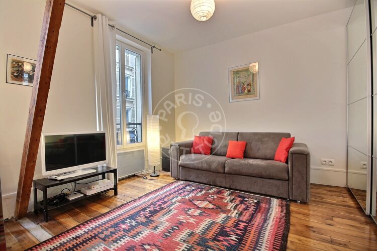 Living room - Furnished studio - Paris 75018 - 12089