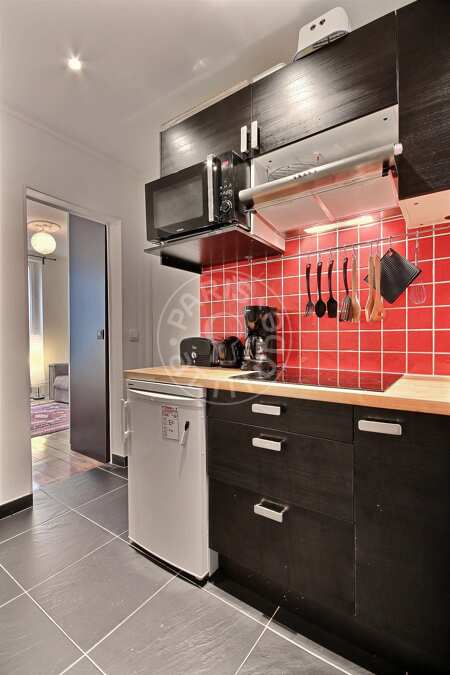 Küche Möblierte studio - 35m²  - Montmartre / Place des Abbesses - Paris