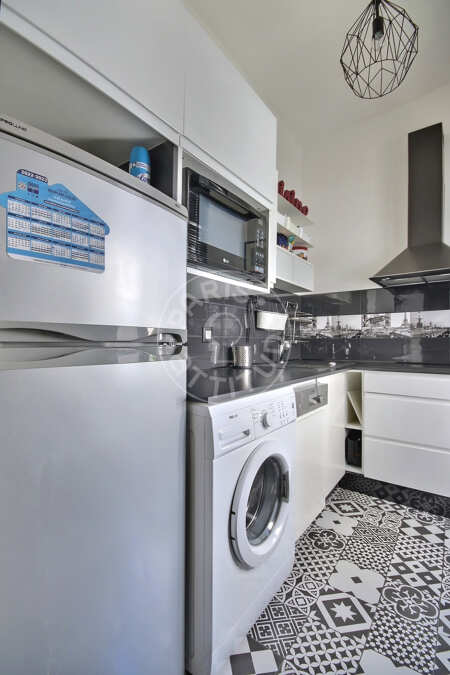 Cuisine Appartement meublé - 30m²  - 1 chambre - Canal Saint-Martin - Paris