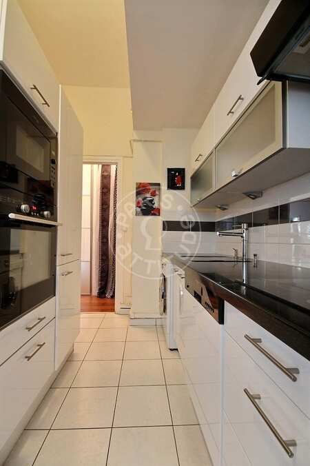 Kitchen Furnished apartment - 56m²  - 1 bedroom - Pereire - Paris