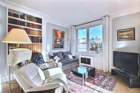 Wohnzimmer Möblierte wohnung - 120m²  - 2 Zimmer - Porte Dauphine - Paris