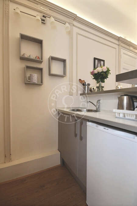 Kitchen Furnished studio - 40m²  - Champs-Elysées - Paris
