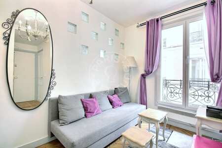 Sala Apartamento mobilado - 27m²  - 1 quarto - Poissonnière - Paris