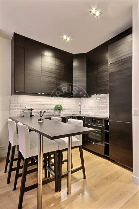 Cozinha Apartamento mobilado - 63m²  - 2 quartos - Jardin du Luxembourg - Paris