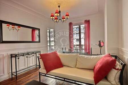 Living room Furnished apartment - 42m²  - 1 bedroom - Nation - Paris