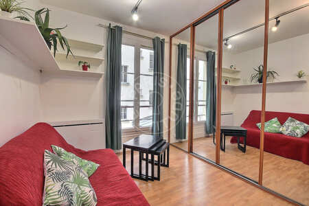 Living room Furnished apartment - 28m²  - 1 bedroom - Tour Eiffel - Paris