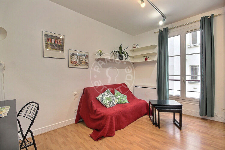 Living room - Furnished 1 bedroom - Paris 75007 - 12154