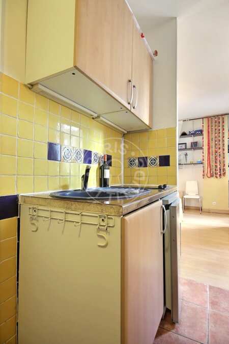 Cocina Estudio amueblado - 20m²  - Temple - París