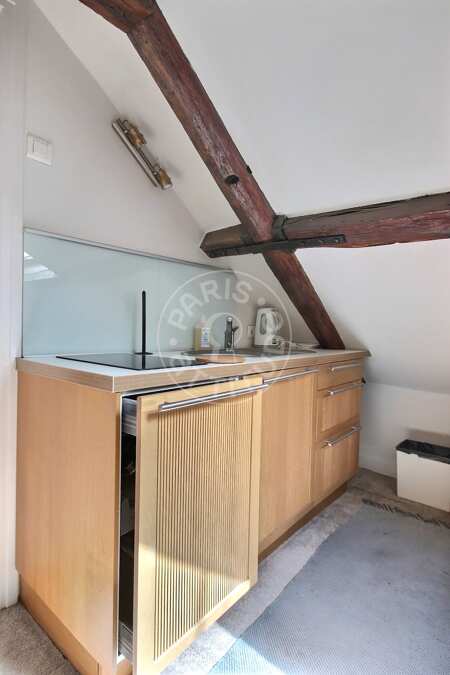 Küche Möblierte studio - 19m²  - Pasteur - Paris