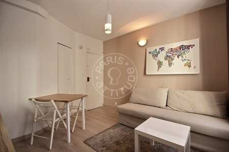 Wohnzimmer Möblierte alkovenwohnung - 21m²  - Oberkampf - Paris