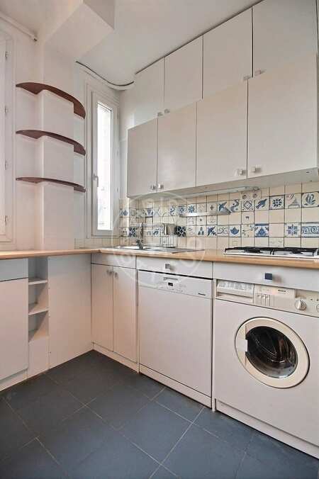 Cozinha Apartamento mobilado - 84m²  - 2 quartos - Saint-Paul - Paris